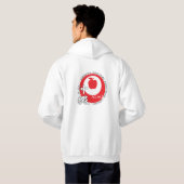 Veste À Capuche Sweatshirt éducateur (blanc) (Dos entier)
