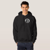 Veste À Capuche Sweatshirt foncé avec le logo de camp (Devant entier)