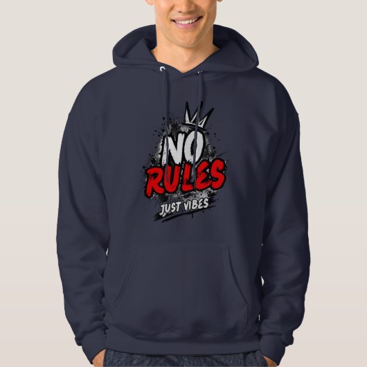 Veste À Capuche Sweatshirt graphique No Rules (Devant)