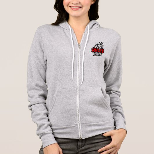 Veste À Capuche Sweatshirt graphique No Rules (Devant)