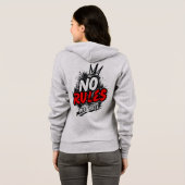 Veste À Capuche Sweatshirt graphique No Rules (Dos entier)