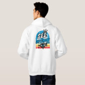 Veste À Capuche Sweatshirt graphique rétro différent (Dos entier)