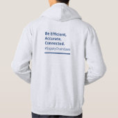 Veste À Capuche Sweatshirt gris codant (Dos)