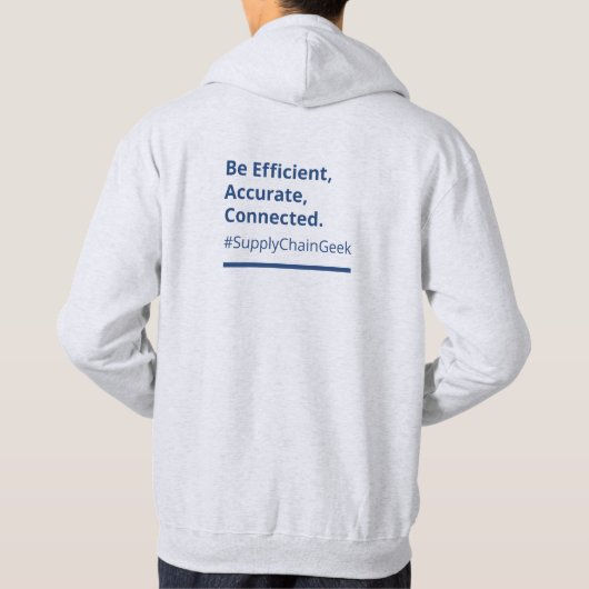 Veste À Capuche Sweatshirt gris codant (Dos)