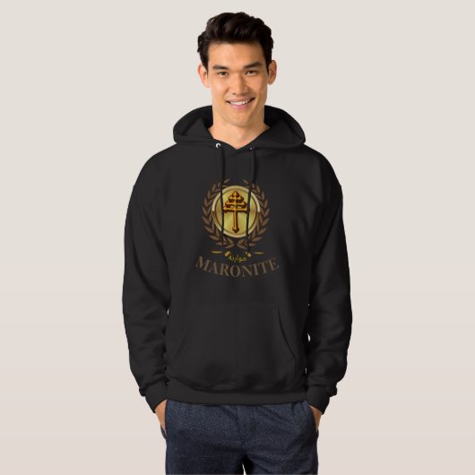 Veste À Capuche Sweatshirt MARONITE (Croix officielle) (Devant entier)