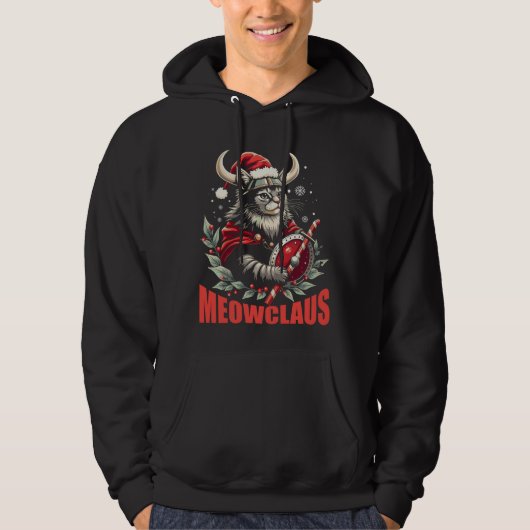 Veste À Capuche Sweatshirt Meowclaus (Devant)