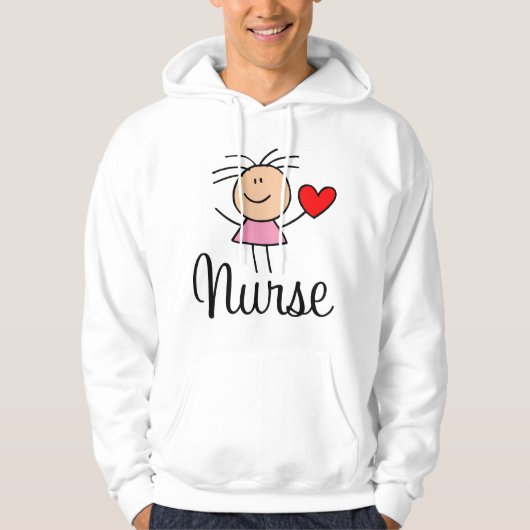 Veste À Capuche Sweatshirt mignon d'infirmière (Devant)