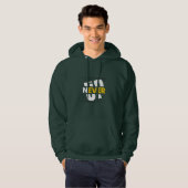 Veste À Capuche Sweatshirt NEVER GIVE UP (Devant entier)