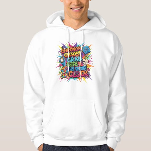 Veste À Capuche "Sweatshirt Rétro Gamer Level Up" (Devant)