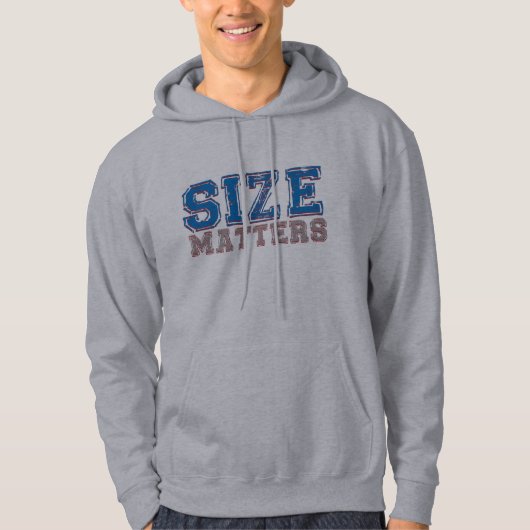 Veste À Capuche Sweatshirt Size Matters - Vous le savez (Devant)