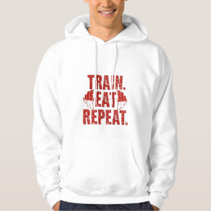 Veste À Capuche Sweatshirt Train Eat Repeat – Sweatshirt de motiva