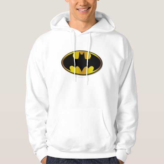 Veste À Capuche Symbole Batman | Logo de dégradé ovale (Devant)