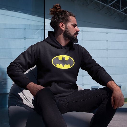 Veste À Capuche Symbole Batman | Logo Oval de chauve-souris