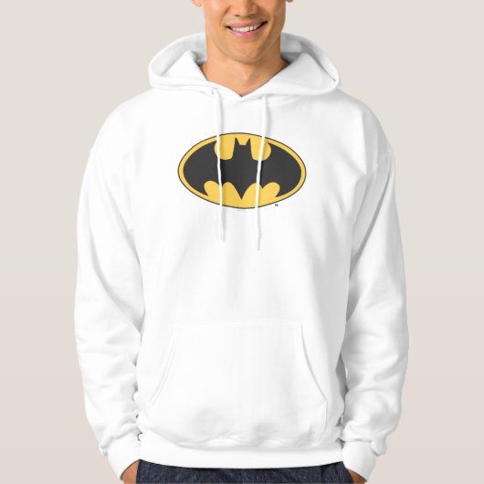 Veste À Capuche Symbole Batman | Logo ovale (Devant)