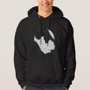 Veste À Capuche Symbole Chien Funny Schnauzer de la miniature Yin