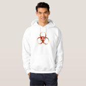 Veste À Capuche Symbole d'avertissement de Biohazard (Devant entier)