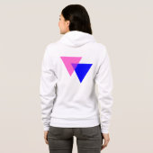 Veste À Capuche Symbole de bisexualité (Dos entier)