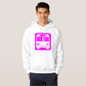 Veste À Capuche Symbole de bus - Magenta (Devant entier)