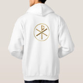 Veste À Capuche Symbole de Chi-Rho d'or (Dos)