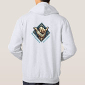 Veste À Capuche Symbole de la main du surfeur (Dos)