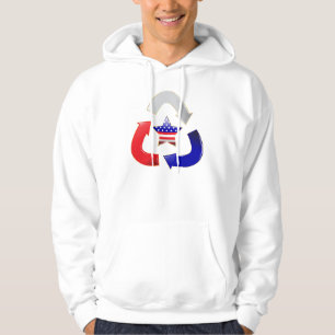 Veste À Capuche Symbole de l'étoile américaine recyclée