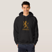 Veste À Capuche Symbole de lion Sverige Suède Pride suédoise (Devant entier)