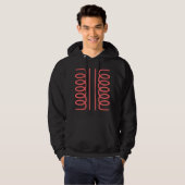 Veste À Capuche Symbole de transformateur électrique (Devant entier)