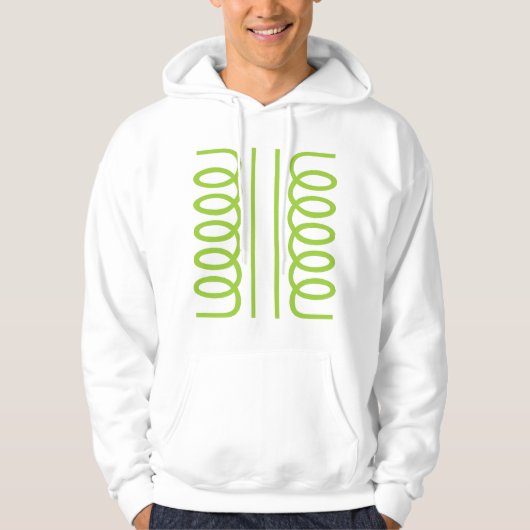 Veste À Capuche Symbole de transformateur électrique (Devant)