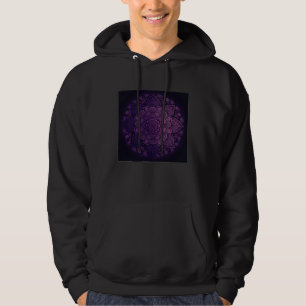 Veste À Capuche Symbole d'illustration de mandala en dentelle flor