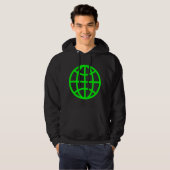 Veste À Capuche Symbole du monde - Vert (Devant entier)