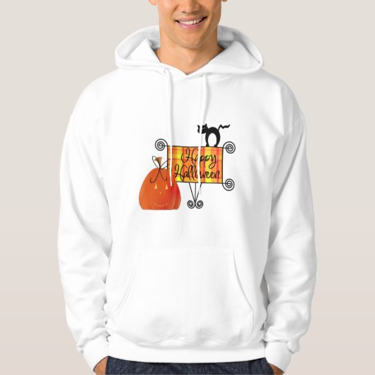 Veste À Capuche SYMBOLE Halloween HEUREUX (Devant)