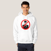 Veste À Capuche Symbole Interdiction de Chauffeur Drôle Avertissem (Devant entier)