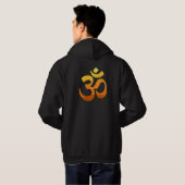 Veste À Capuche Symbole mantra Om à double face Yoga Hommes (Dos entier)