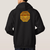 Veste À Capuche Symbole PaKua - or (Dos)