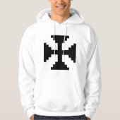 Veste À Capuche Symbole Pixel Art Black Cross (Devant)