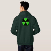 Veste À Capuche Symbole vert de rayonnement (Dos entier)