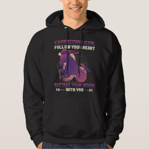 Veste À Capuche SYMBOLE Zodiaque Fille Capricorne Astrologie Horos