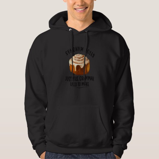 Veste À Capuche Synonym Roule Pun Grammaire Anglais (Devant)