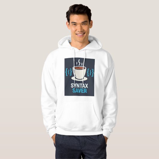 Veste À Capuche Syntax Saver Café & Code - Sweatshirt à capuche pr (Devant entier)
