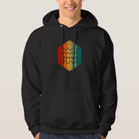 Veste À Capuche Synthétiseur modulaire Waveform Audio Nerd analogi (Devant)