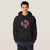Veste À Capuche Synthwave Berger Australien Aesthe des années 80 (Devant entier)