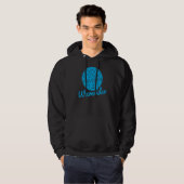 Veste À Capuche Synthwave Synthwave Waveform (Devant entier)