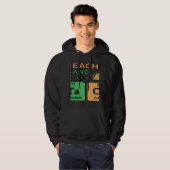 Veste À Capuche T est pour enseignant et Tacos Professeur de scien (Devant entier)
