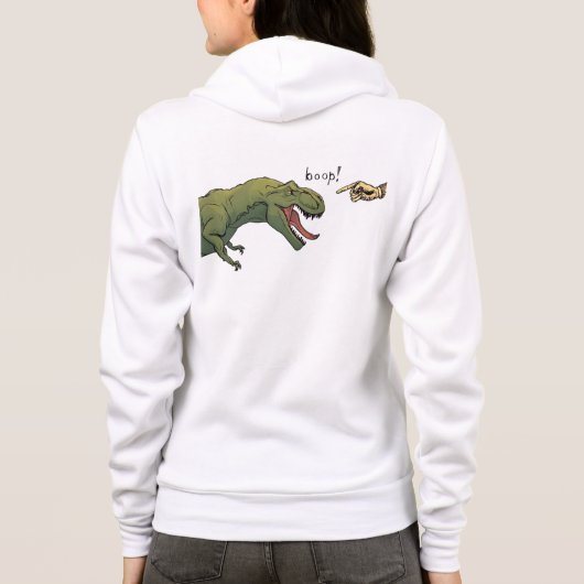 Veste À Capuche T-Rex Dinosaur Boop Tyrannosaurus femmes (Dos)