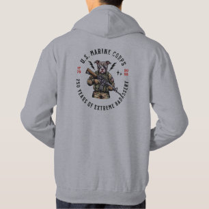 Veste À Capuche T-shirt à capuche pour chien camouflé USMC 250 ans