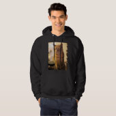 Veste À Capuche T-shirt au chat (Devant entier)