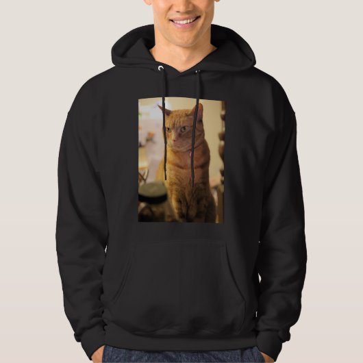 Veste À Capuche T-shirt au chat (Devant)