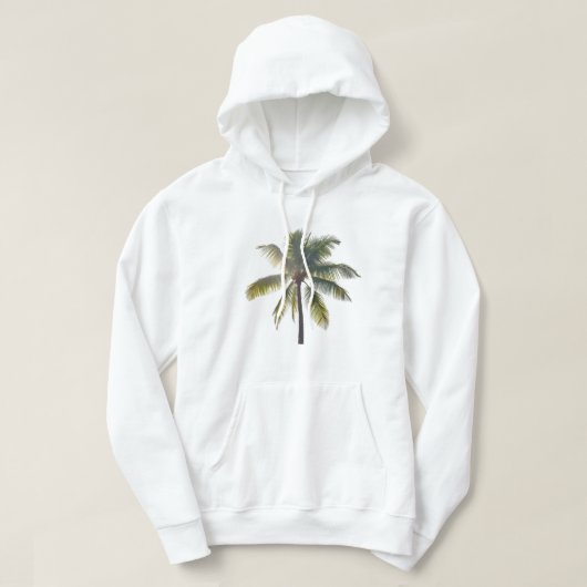 Veste À Capuche T-shirt au palmier (Design devant)
