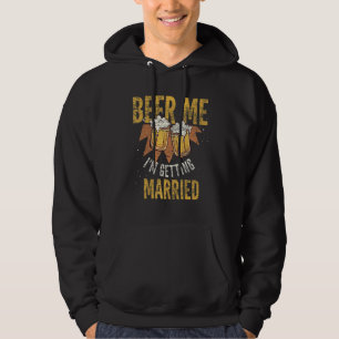Veste À Capuche T-shirt bière pour homme Je me marie en buvant de