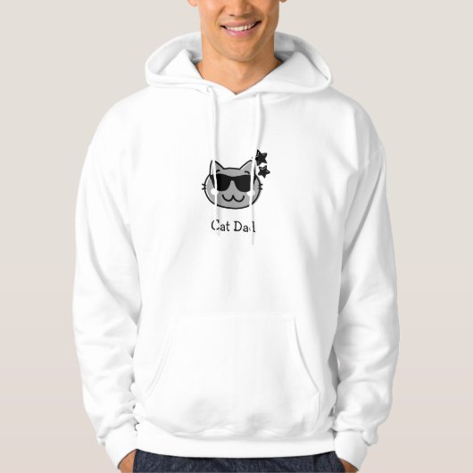 Veste À Capuche T-shirt CAT DAD (Devant)